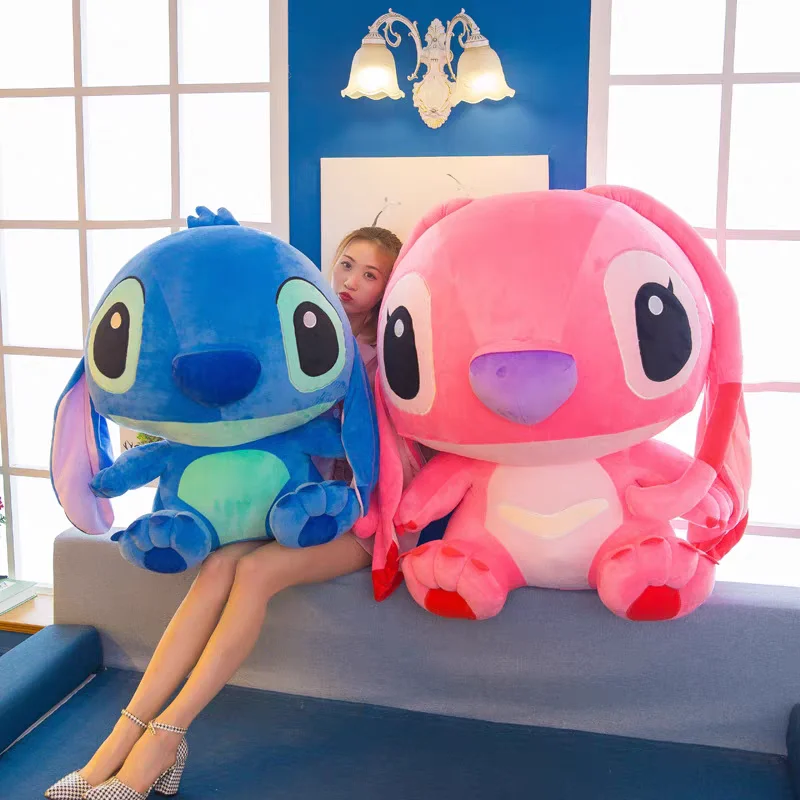 

30cm --60cm Disney Crystal ultra soft fabric Giant Size Plush Stuffed Doll Cartoon Animal Couple Sleeping Pillow Softmaterial T