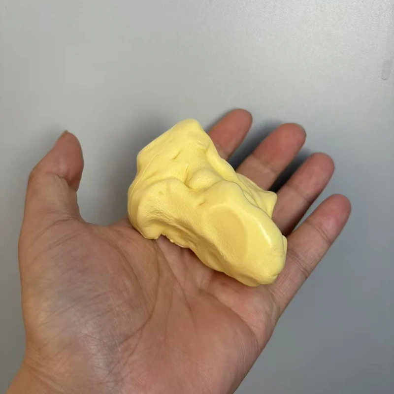 Simulated  Cheese Cube Stress Ball Cheese Shapeable Squeeze Ball Fidget Adult Toy Sensory Anti Stress Festival Gift image 4