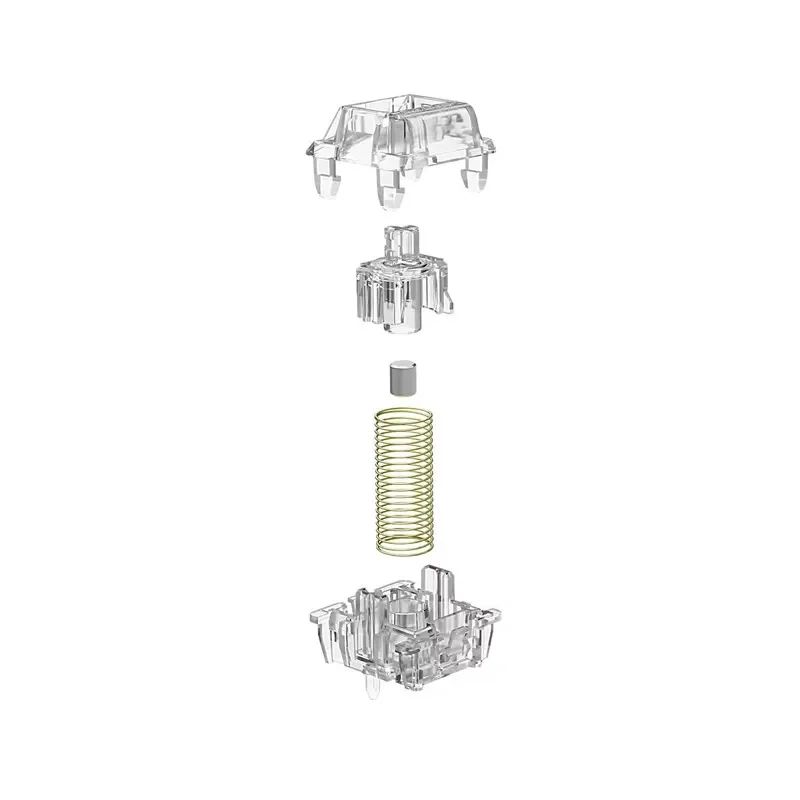 Gateron Magnetic Jade MAX Switch KS-20 series RGB Linear DIY Customized Mechanical Keyboard Hall Sensor Effect Fully Transparent