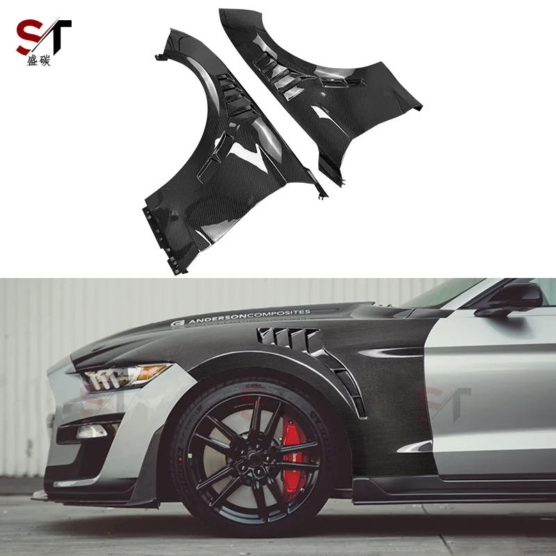 

Подходит для 15-22 Ford Mustang Mustang, крыло из ТПФ, перфорированное крыло, модифицированные аксессуары для бокового объемного звучания