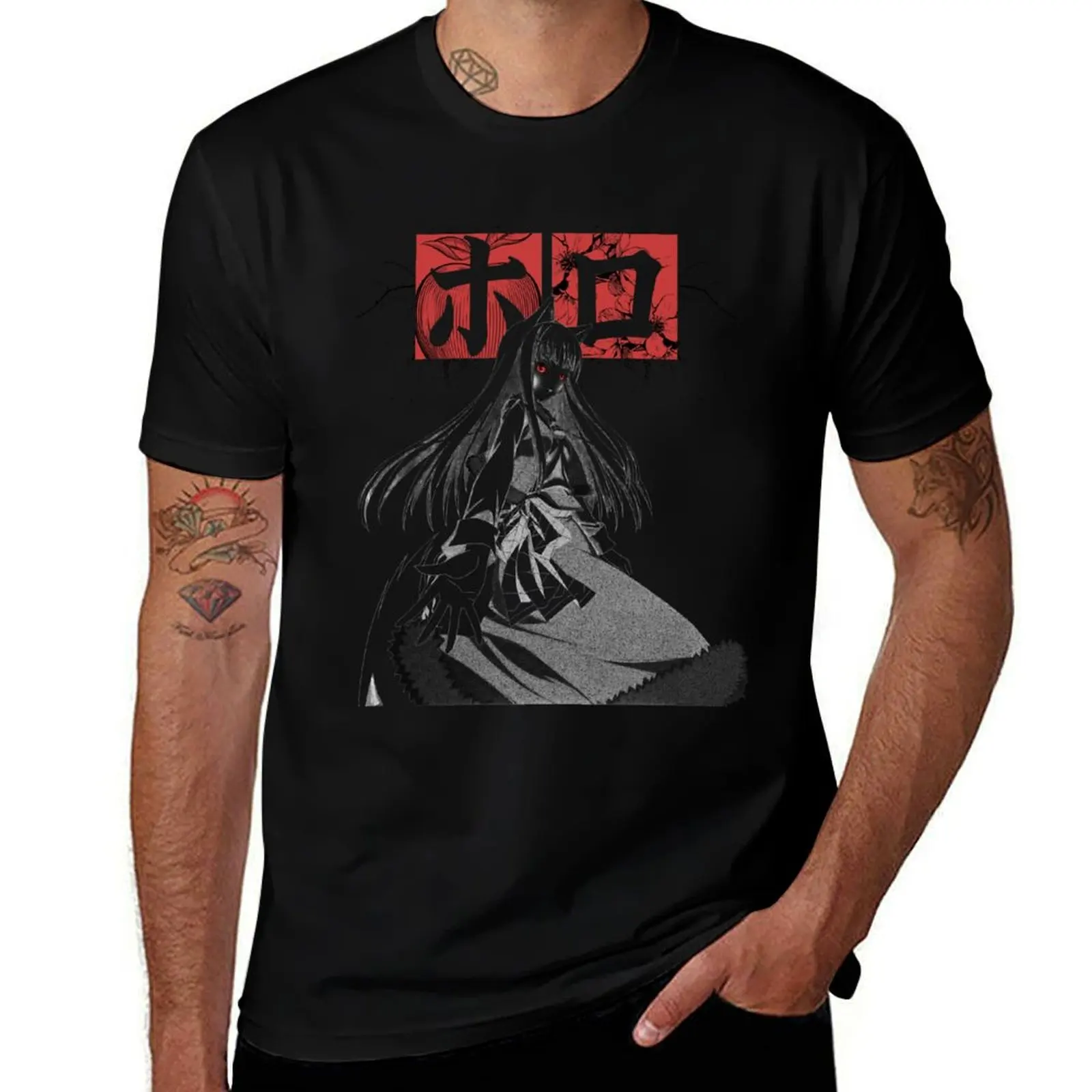 Snow cover Wolf Harvest Deity T-Shirt Casual Simple Design Short Sleeve Shirt T-Shirt