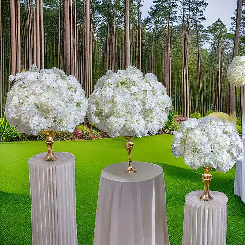 

Artificial Embroidered Ball Flower Ball Table Placement Stage Arrangement Wedding Decoration Gypsophila Road Leading Flowers