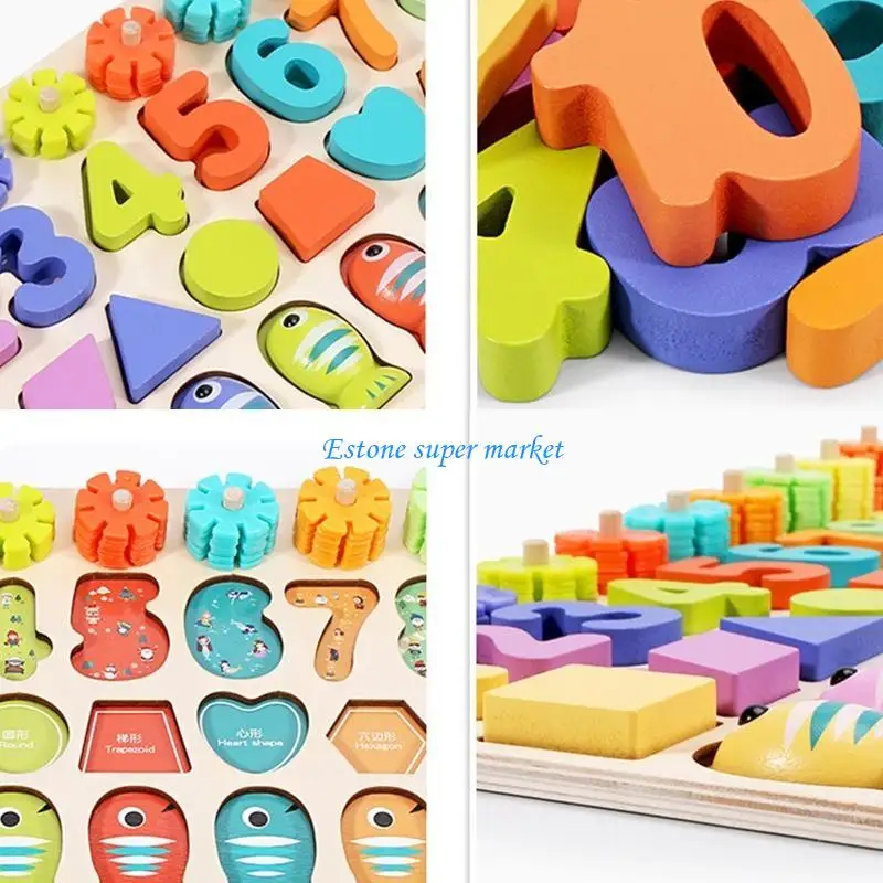 090B Học Toán Xếp Chồng Đồ Chơi Cho Bé Đếm Đồ Chơi Câu Cá Carnival Dự Tiệc