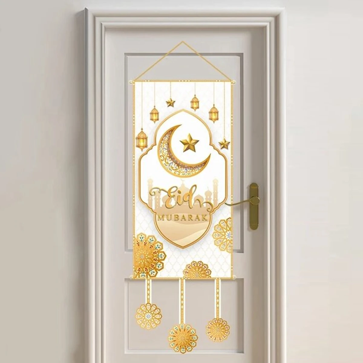 Ramadan Hanging Flag Ramadan Decoration For Home 2025 Kareem Aid EID Mubarak Muslim Islamic Festival Eid Al-fitr Party Supplies