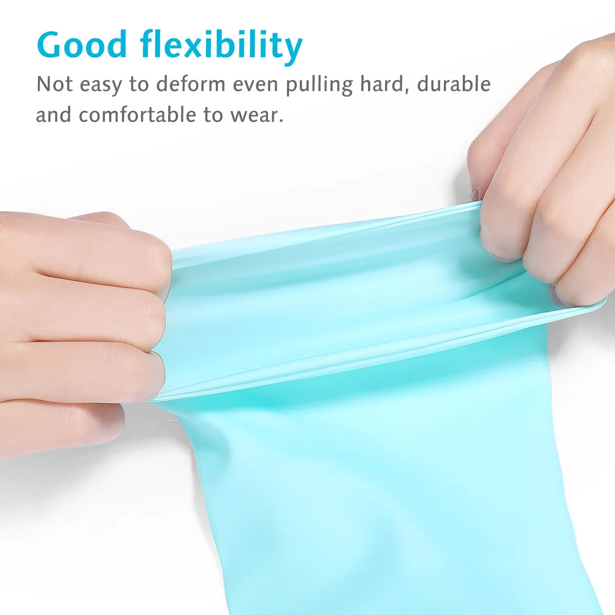 3Pairs Rubber Dishwashing Gloves Waterproof Anti-Skid Thickened Long Cuff for Kitchen Cleaning Gardening Food Prep Hairdressing