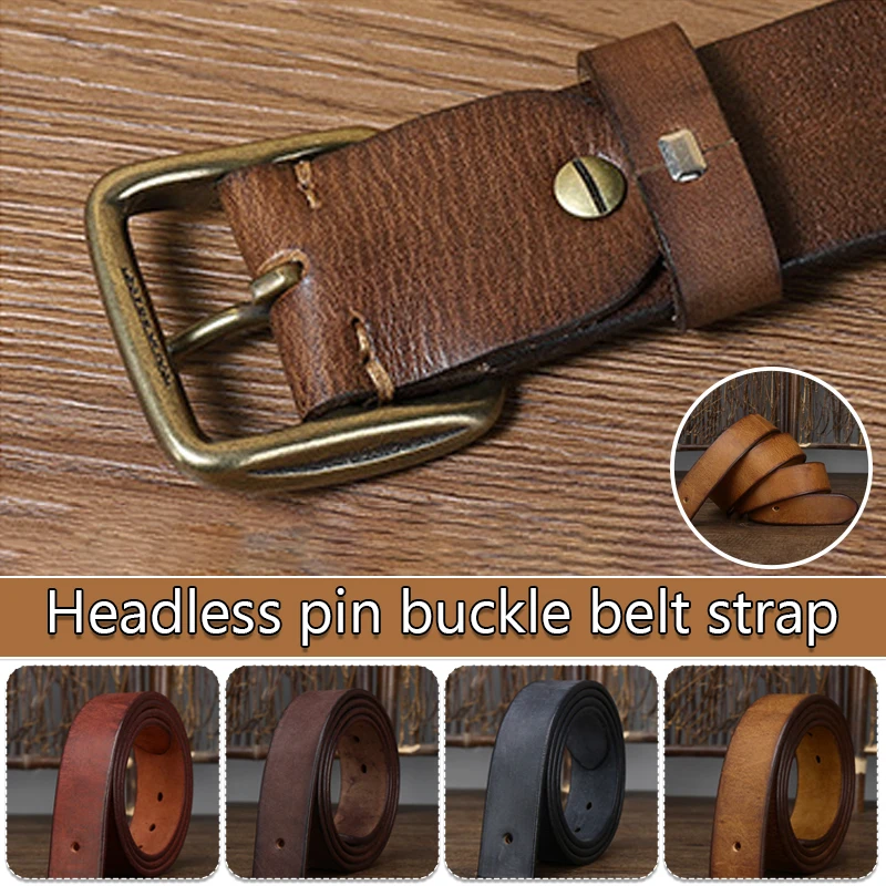 

3.8Cm No Buckle Designer Mens Belts Body Cowskin Genuine Leather High Quality Men Automatic Belt Body Kemer Black Brown