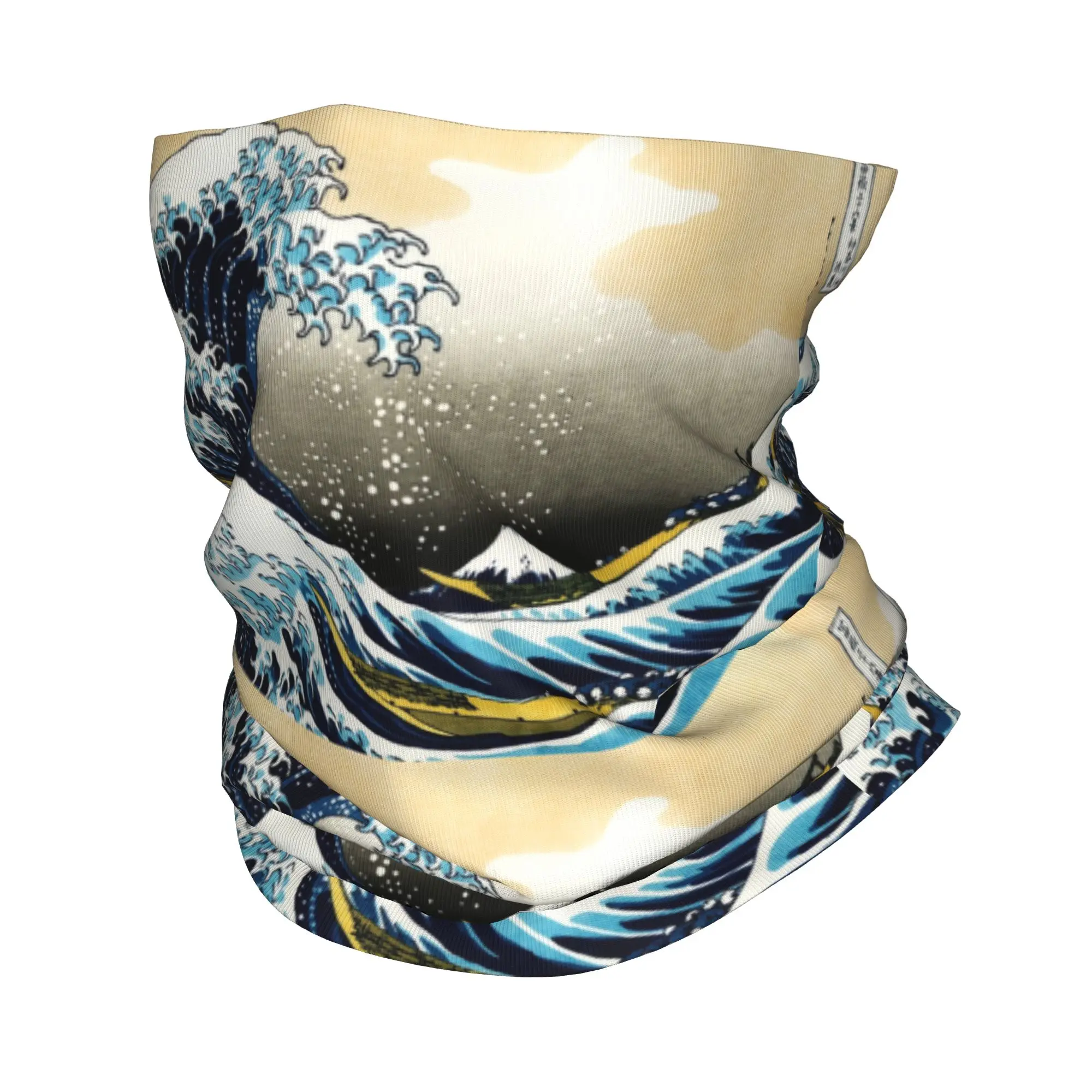 The Great Wave off Kanagawa Bandana Winter Neck Warmer Women Windproof Wrap Face Scarf for Hiking Gaiter Headband