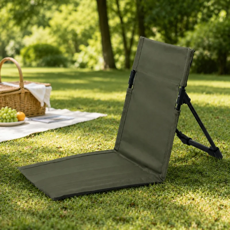 Lightweight Foldable Aluminum Camping Seat for Travel, Fishing, and Beach Outdoor Use