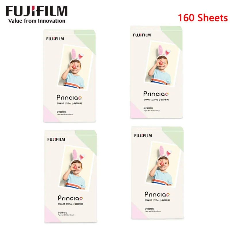 Fujifilm PrinCiao Xiaoqiao impresión 40-200 hojas de papel fotográfico Digital paquete de consumibles de película para Fujifilm Princiao Smart II