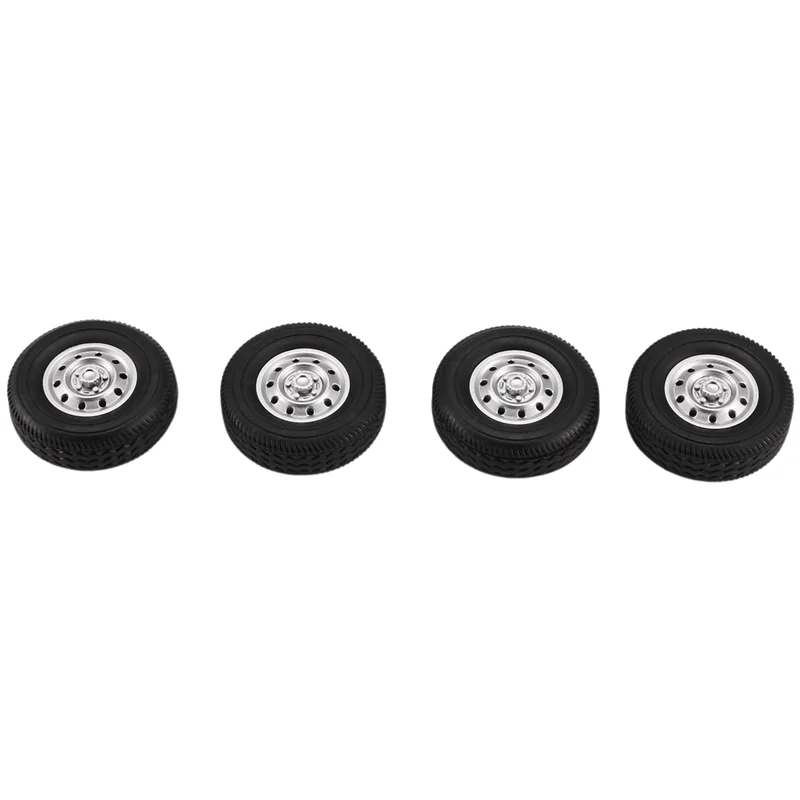 4Pcs Rubber Wheel Tire Tyre For WPL D12 Mini 1/16 RC Drift Truck Car Spare Parts Accessories-A86G