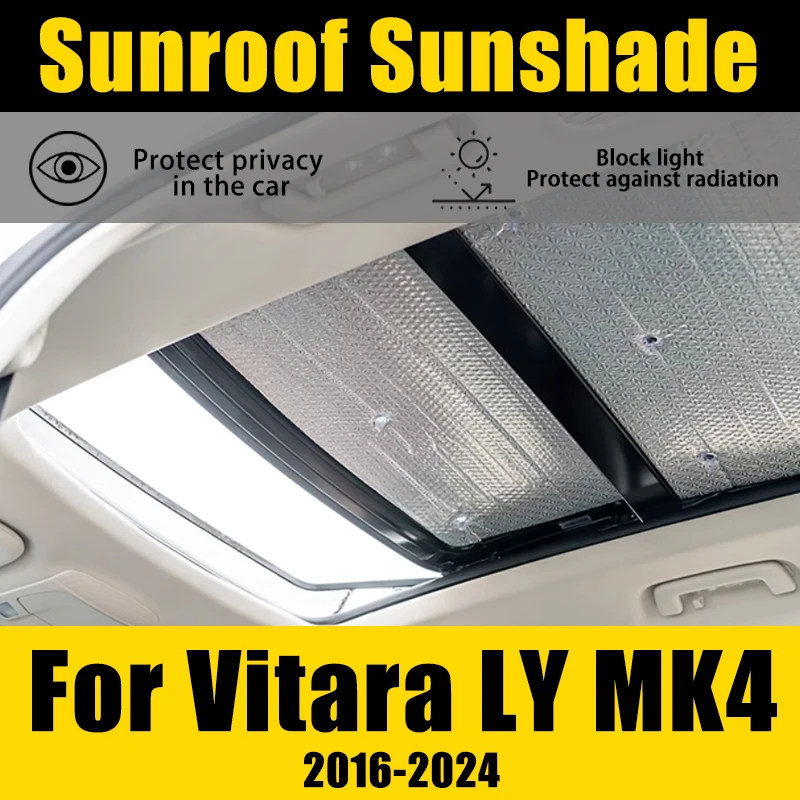 2PCS Car Sunroof Sunshade For Suzuki Vitara Escudo LY MK4 2016-2024 2017 Car Accessories Sunscreen Heat Insulation Windscreen 2x