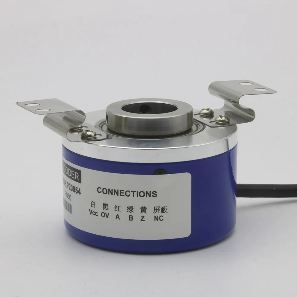 Full Hollow Shaft Photoelectric Magnetic Rotary Encoder HFT-G600RQWBH for Elevator Machine Tool New