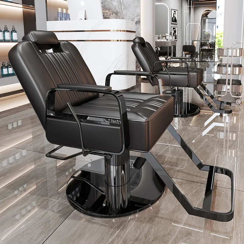 Inklapbare voetensteun kapperstoel professionele moderne salonstoel comfortabele luxe Silla De Corte De Pelo salonmeubilair