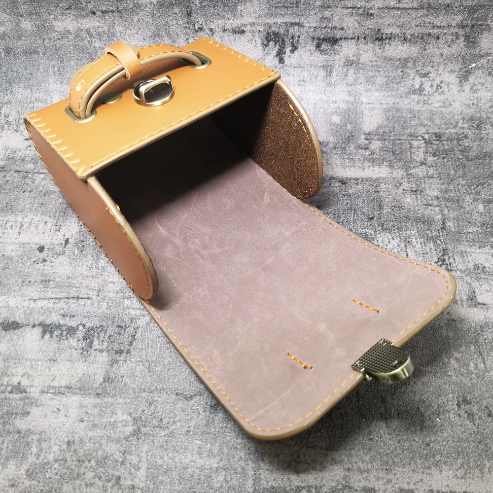 FREE-Q1071 Велосипедные сумки Винтажные кожаные горные дороги Death CoasterTail Bike Коричневый Черный Материал PU