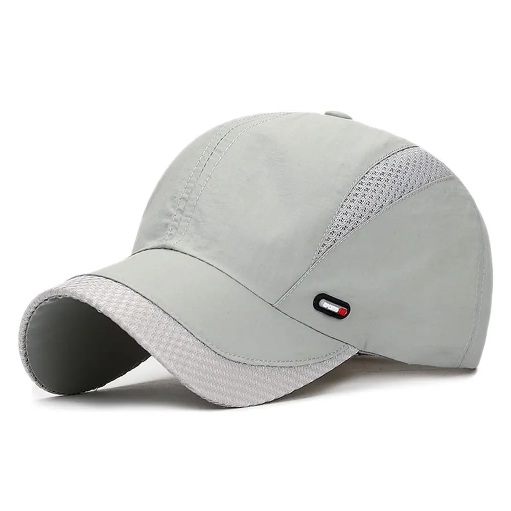 Casquette de baseball unisexe en maille respirante à séchage rapide, chapeau de soleil pour sports de plein air, snapback