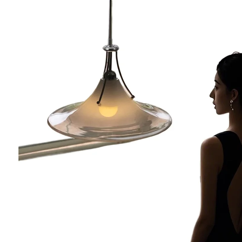 Design Magnolia Kronleuchter, minimalistisches Restaurant Light Hotel, Premium-Glas-Kronleuchter