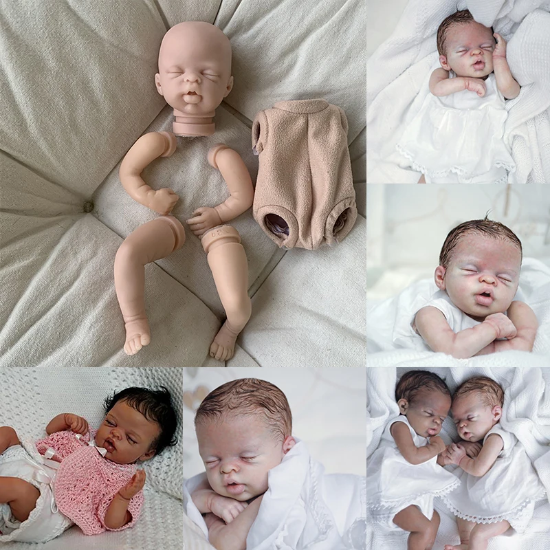 

10inch Katie Mini Reborn Doll Kits Soft Touch Lifelike Real Baby Unfinished Doll Parts Diy Blank Reborn Dolls Children's Toys