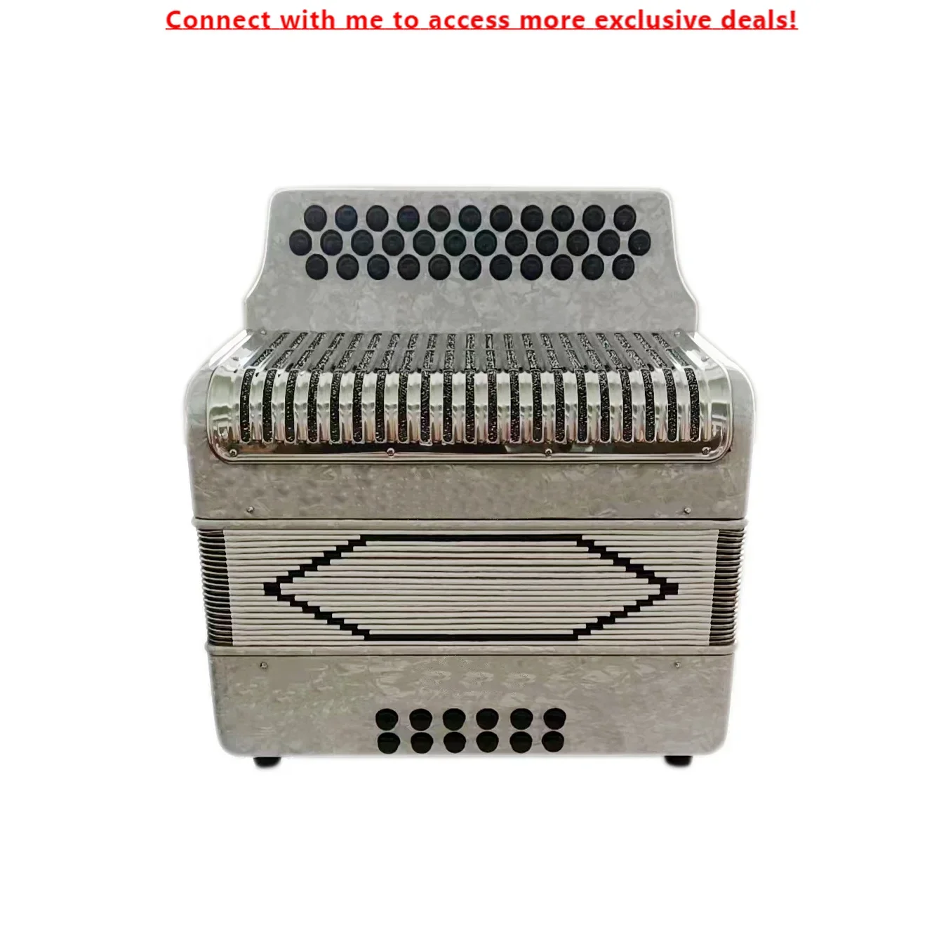 

SEASOUND OEM High Quality Cheap White 34 Buttons 12 Bass Student Accordion Instrument Acordeon JB3412