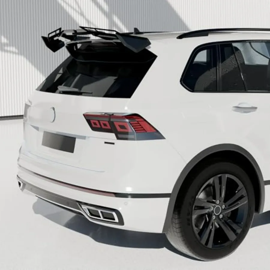 

Rear Window Roof Spoiler Wing for VW Golf GTI Taos Tiguan ID.4 All Models All Years, Gloss Black ABS Plastic, Lightweight Aerod