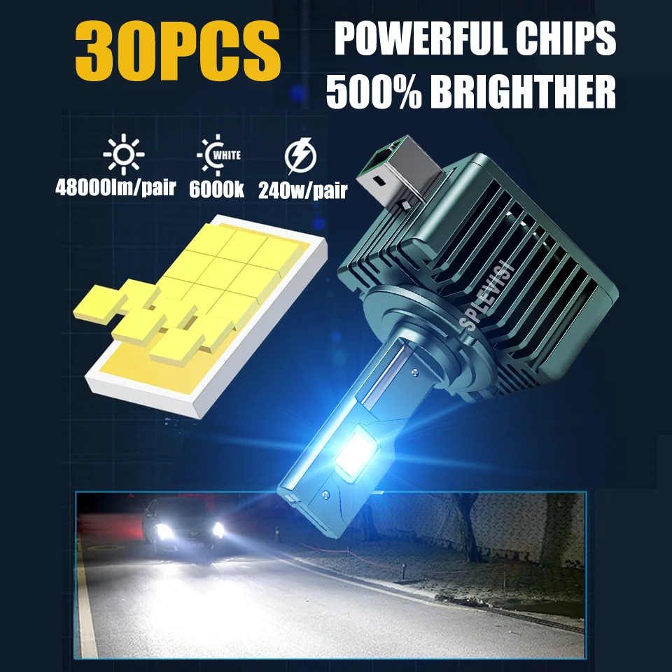 360 درجة الإضاءة Led D3S سيارة المصابيح الأمامية مصابيح السيارات 120 واط لاند روفر رينج روفر 2010 2011 2012 2013 2014 2015-2017