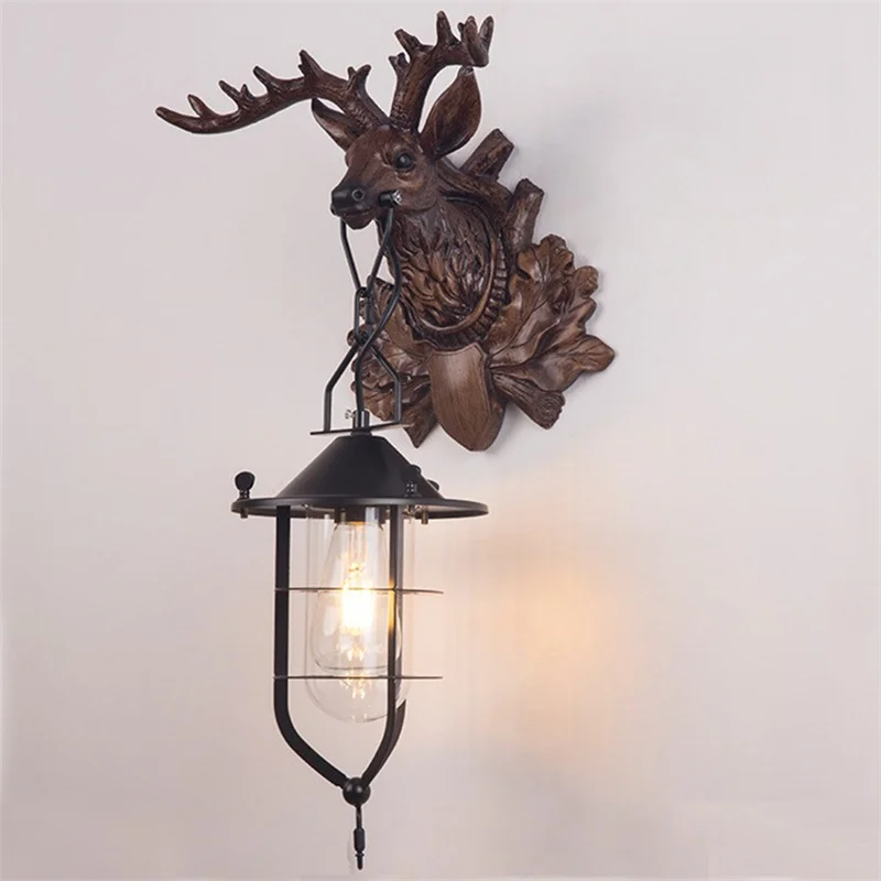 TEMOU  Modern Antlers Wall Light Creative Design LED Indoor Sconce Lamp For Home Decor Living Bedroom Bedside Porch