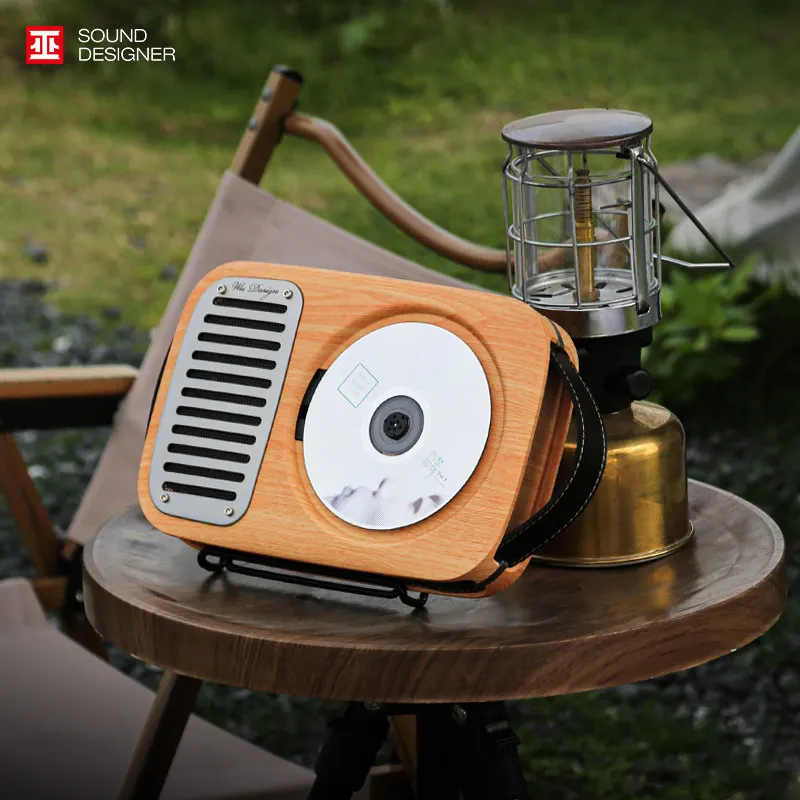 Wu Singles Life CD Player Retro Player Album Listening Wall-Mounted Home Audiophile Bluetooth High-Fidelity Portable Music Playe
