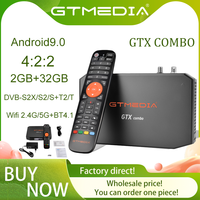 Gtmedia Gtx Combo Satellite TV Box With Android 9 0 8k Video And Versatile Compatibility With High Quality Video And Audio