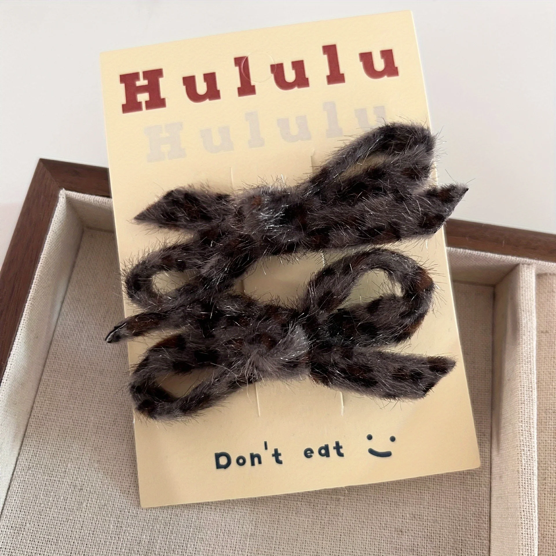 Conjunto de pelo de leopardo de lujo: pinzas con lazo de satén y coleteros elásticos, joyería para el cabello con estampado de guepardo para oficina y fecha nocturna