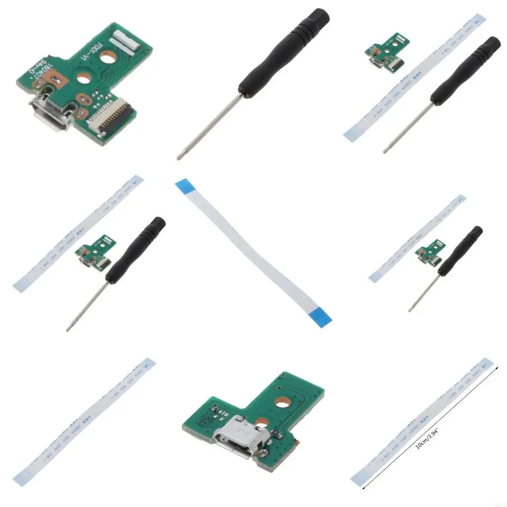 H7JF 회로 보드 슬림 USB 충전 플레이트 컨트롤러 소켓 포트 JDS-030 12 PIN