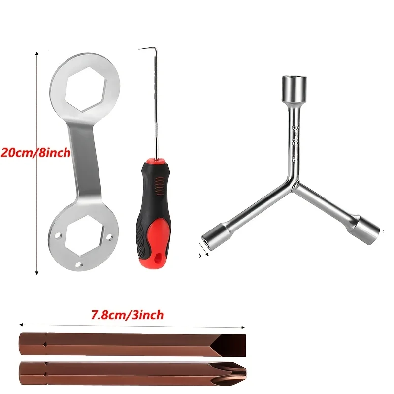 Professional Washing Machine Complete Disassembly Tool Set, Multifunctional Maintenance Kit, including Wrenches, Screwdrivers and Other Accessories, Suitable for Mainstream Brand Washing Machines. Durable and Rust Proof Materials for Disassembly, Easy to