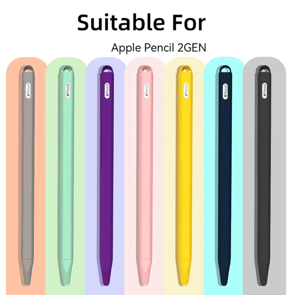 For Apple Pencil 2nd Gen Soft Silicone Cover Protector Stylus Touch Pen Case IPad Accessories