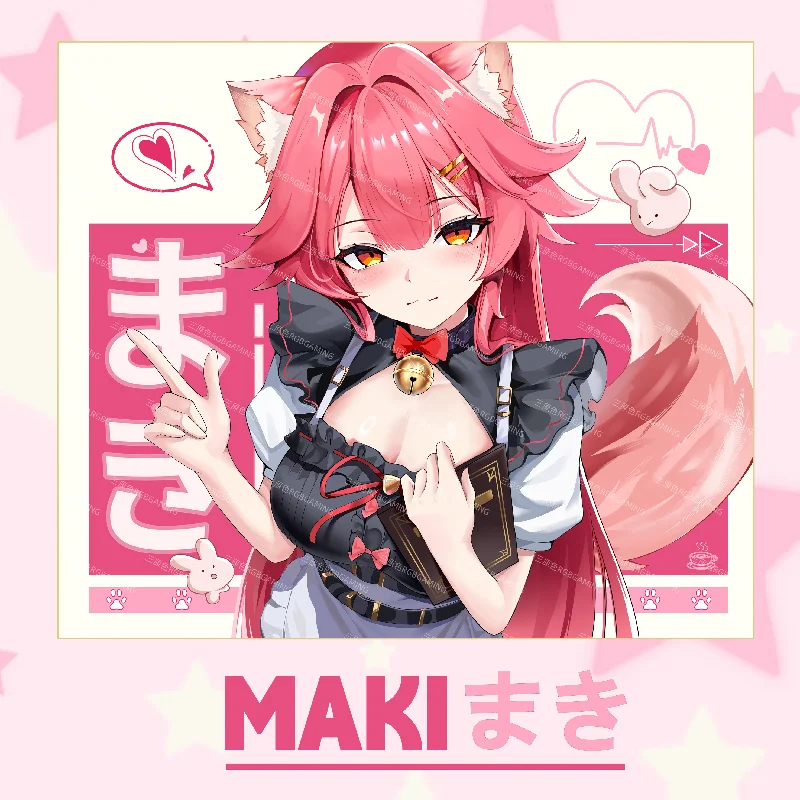 RGBGAMING MAKI - Anime Esports Mouse Pad, Fine Surface, Skin-Friendly, Specialized for FPS Games