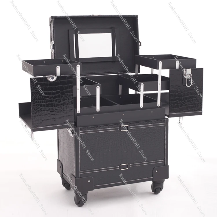 

Large capacity travel portable home tie rod and cosmetics nail art professional multi-layer storage toolbox