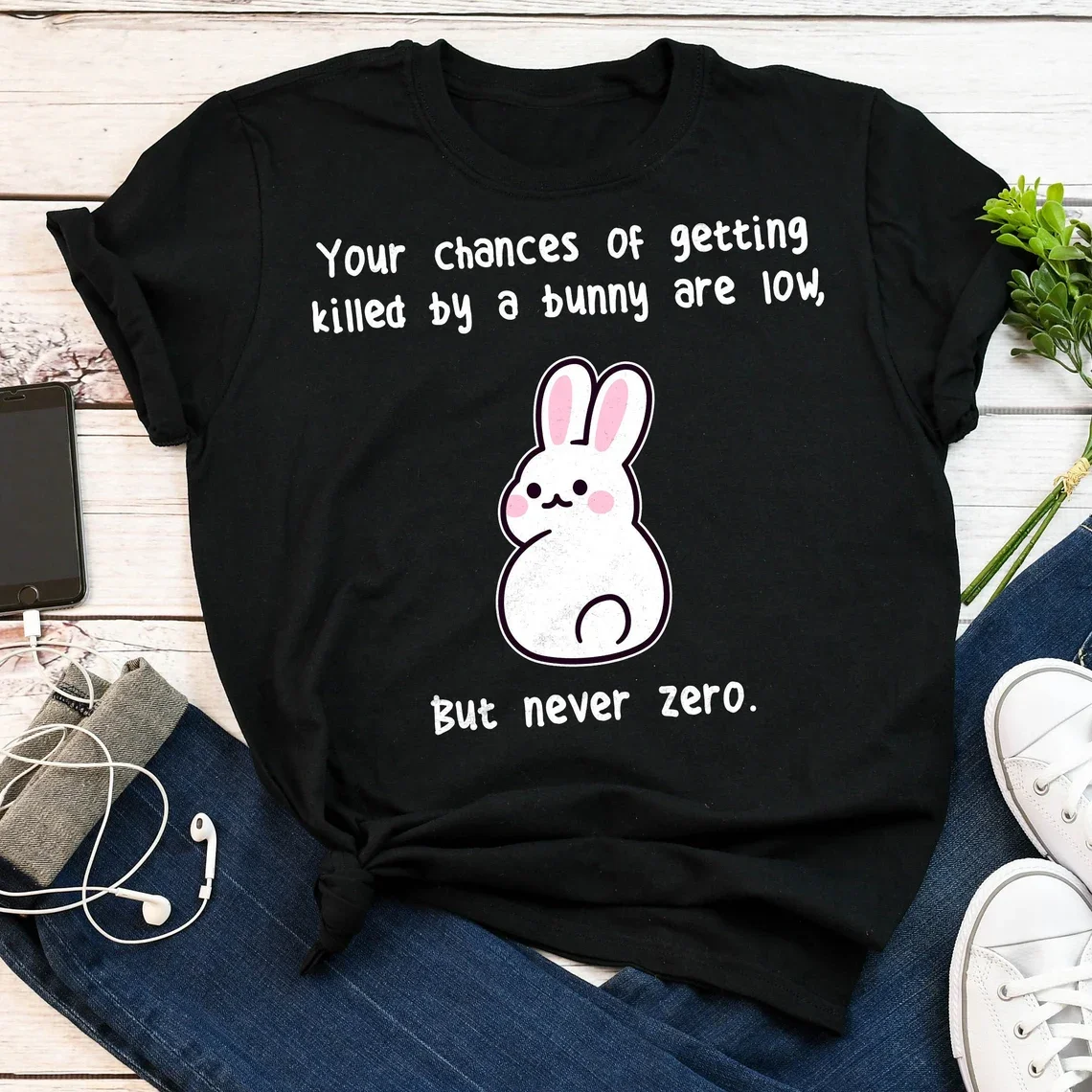 Cute Rabbit Printed Shirt Women Funny Rabbit Lover Gift Cute Bunny T-shirt 2026 New Summer Easter Aesthetics Tee Shirt