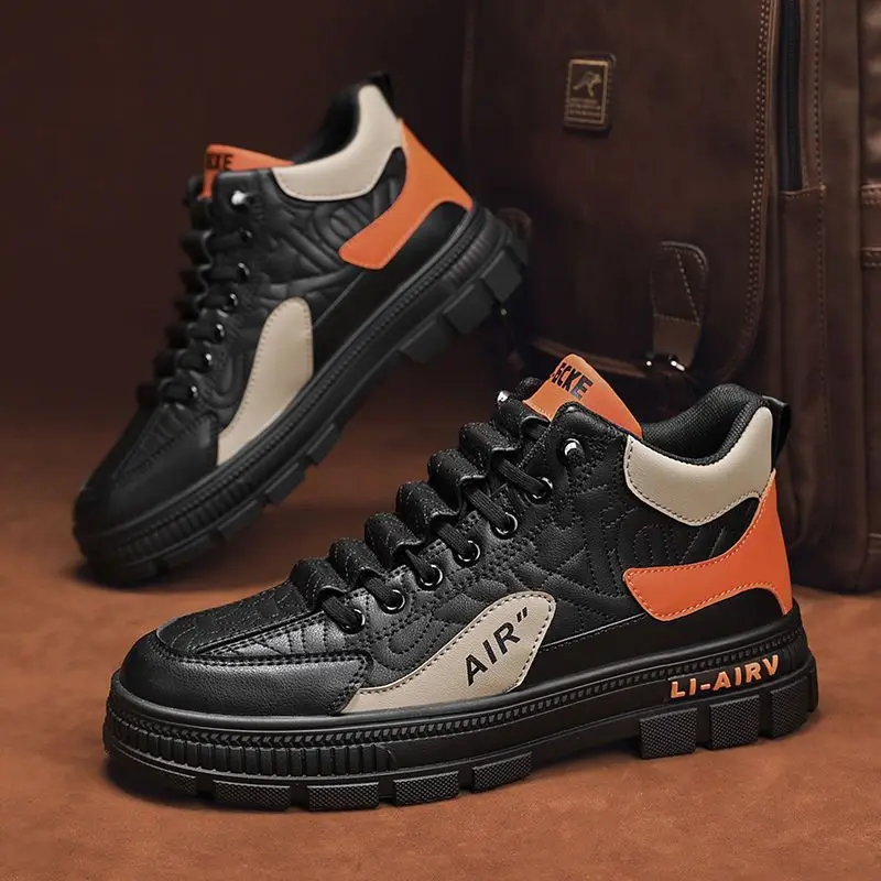 الانزلاق على منصة أحذية رجالية ربيع الخريف عرض مصمم العصرية 2025 حذاء رياضة رخيصة خمر جديد ريترو موضة أحذية الذكور غير رسمية