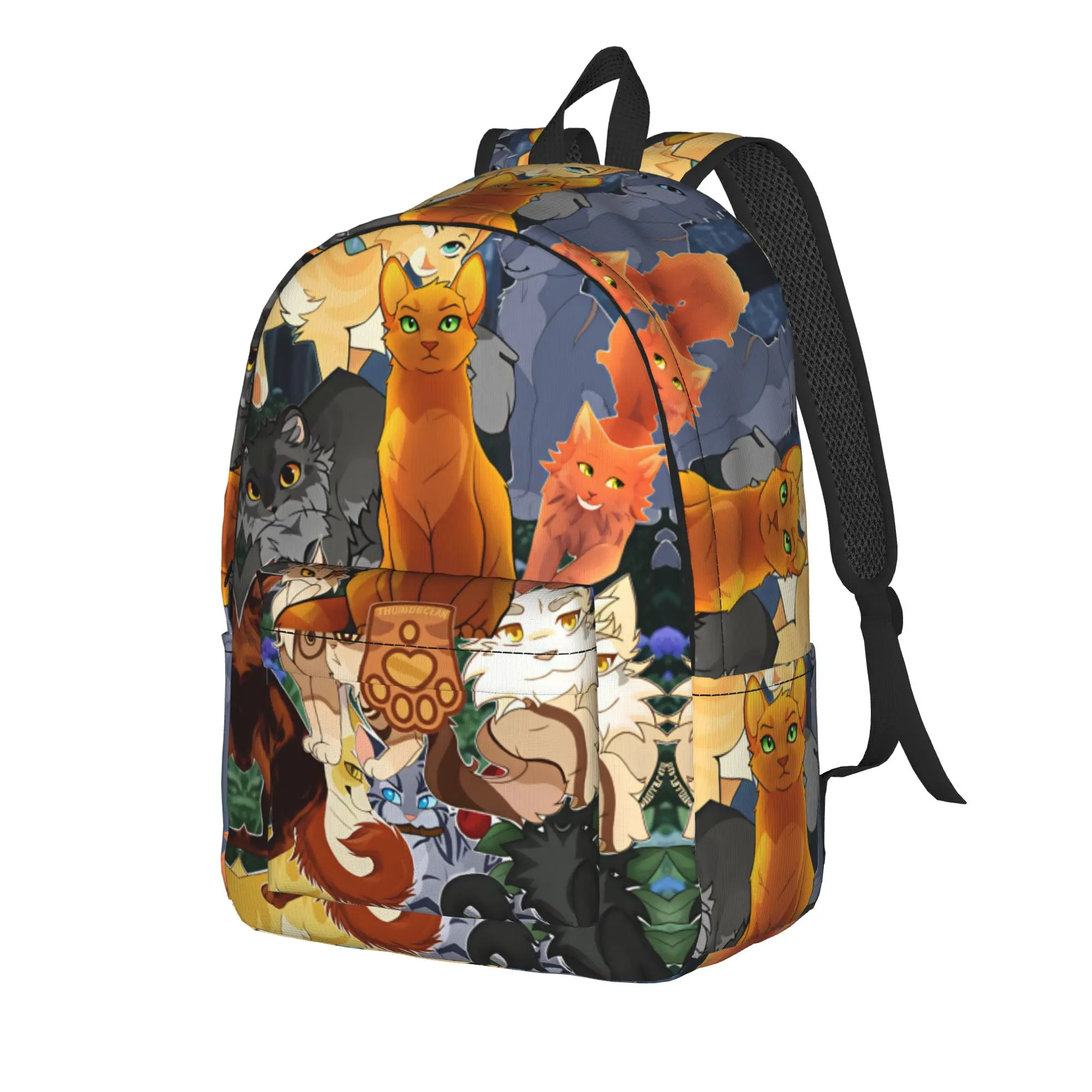 Four Warriors Warrior Backpack  University Backpacks Teen Fun High School Bags Colorful Lightweight Rucksack