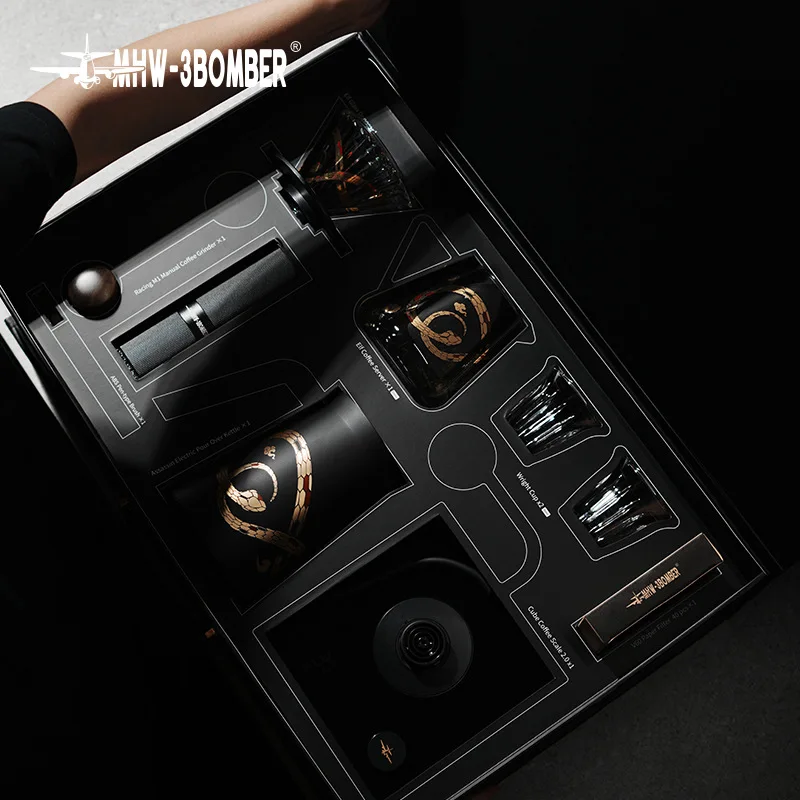 [Year of the Snake Limited] MHW-3BOMBER Bomber Hand-brewed coffee pot set, hand-brewed coffee utensils gift box