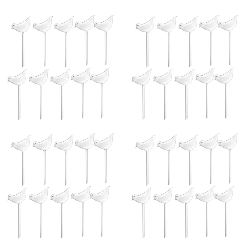 

ABFI 40Pcs Auto Drip Irrigation Automatic Dripper Bird Shape Flower Pot Waterer For Plants Flower Waterers Drip Garden Tools