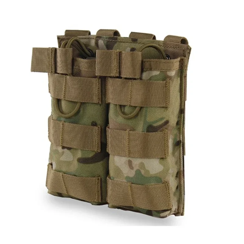 ERQYGRA Double Storage Bag Tactical Mag Molle Hunting Pouches System Accessories Multifunctional Vest Waist Bag Holster Outdoors