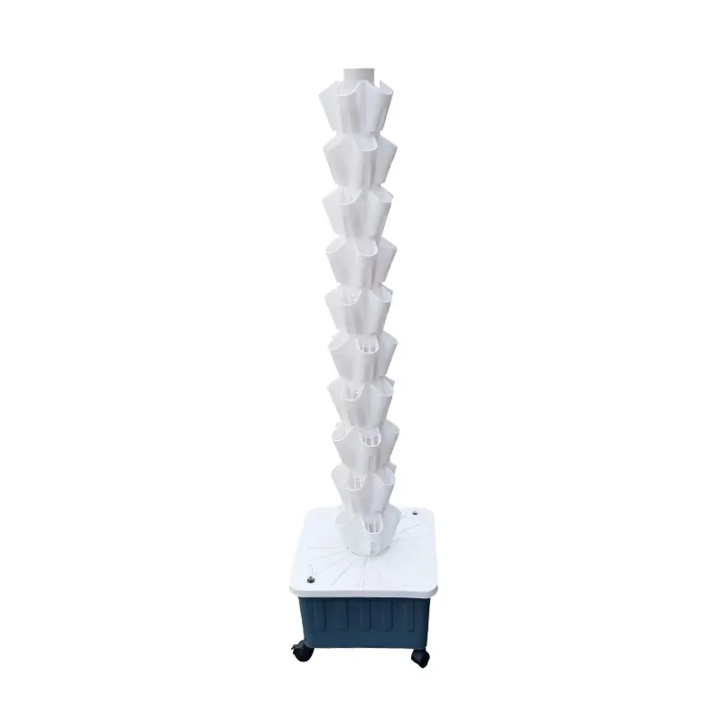 Multi-layer Rain Planted Single Column Hydroponic Vertical Farm Plant Tower Hydroponic Garden Tower