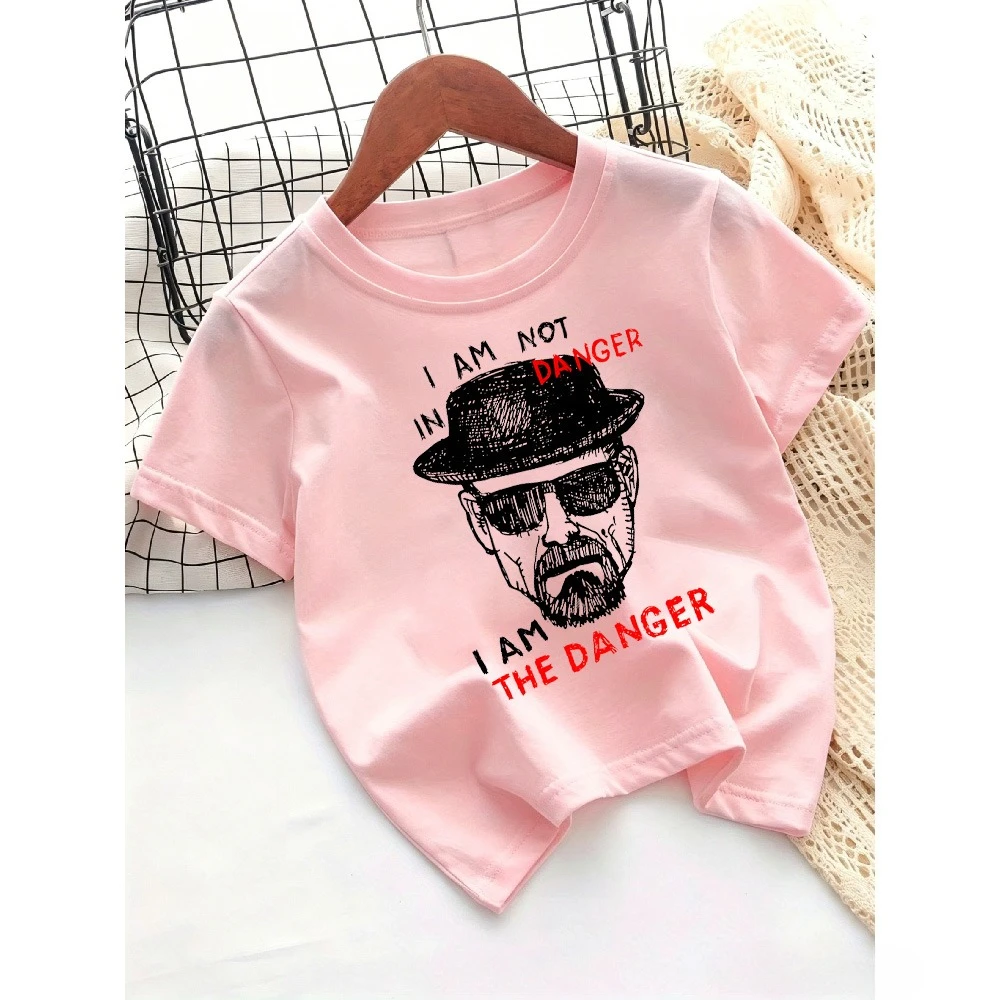 Summer Children's T-shirt New Loose Comfortable Soft Skin Friendly Casual Fashionable Fun Printed Short Sleeved Top