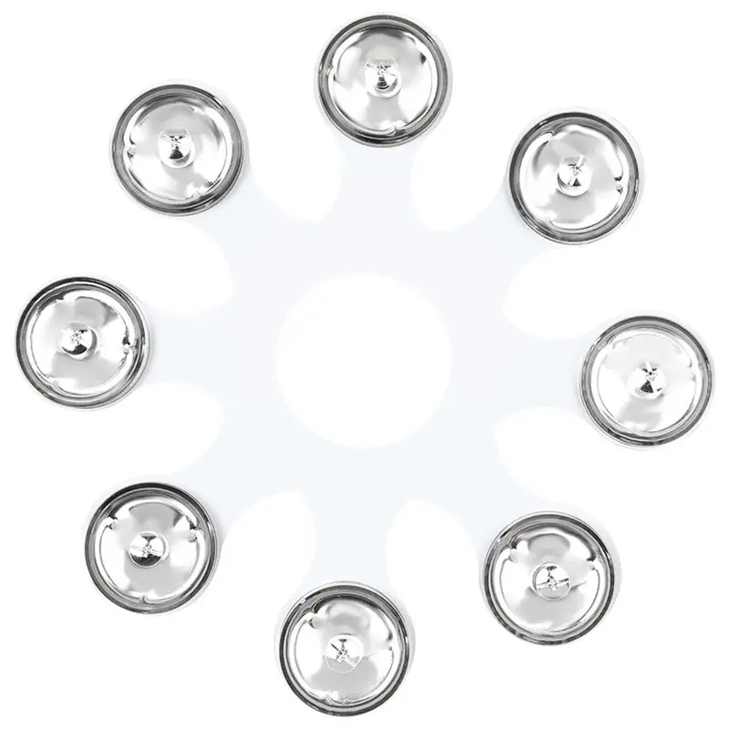 ABKV-For Drum Kit Accessories Set For Drum Percussion Cymbal Bell Tambourine Hi-Hat 8 For Drums Ring Supply Ring