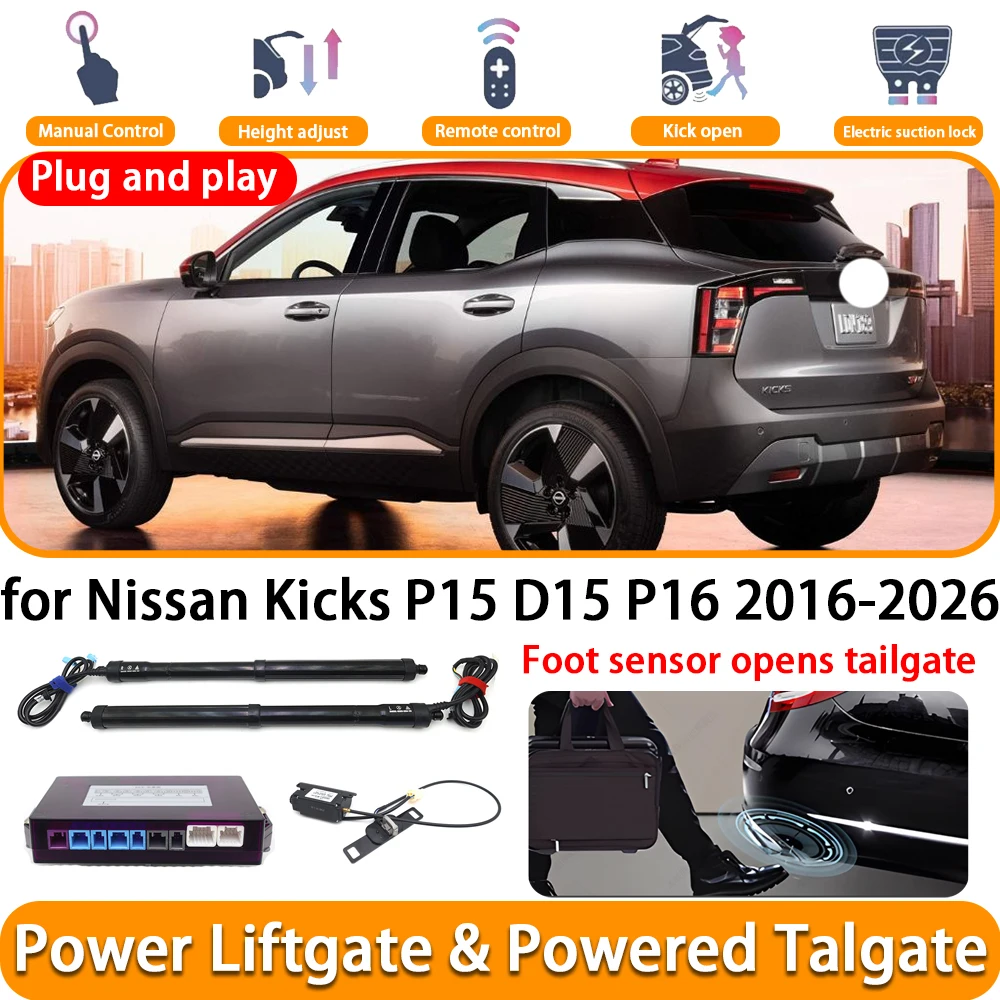 for Nissan Kicks P15 D15 P16 2016-2026 OEM Electric Automatic Powered Tailgate Power Liftgate System Plug and Play Trunk Lift