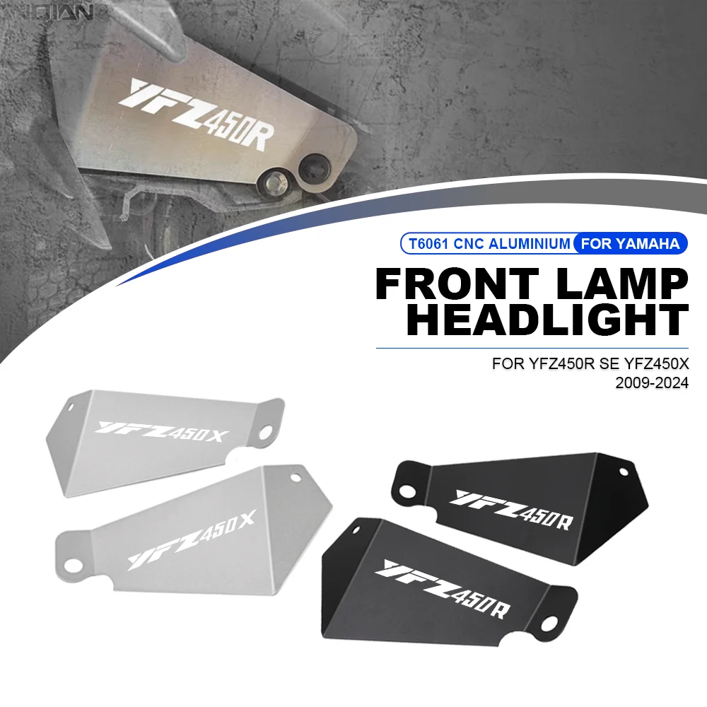 Motorcycle Accessories Headlight Deletes Guard For Yamaha YFZ450R SE 2009-2024 2023 2022 2021 2020 YFZ 450X YFZ450X YFZ 450 R