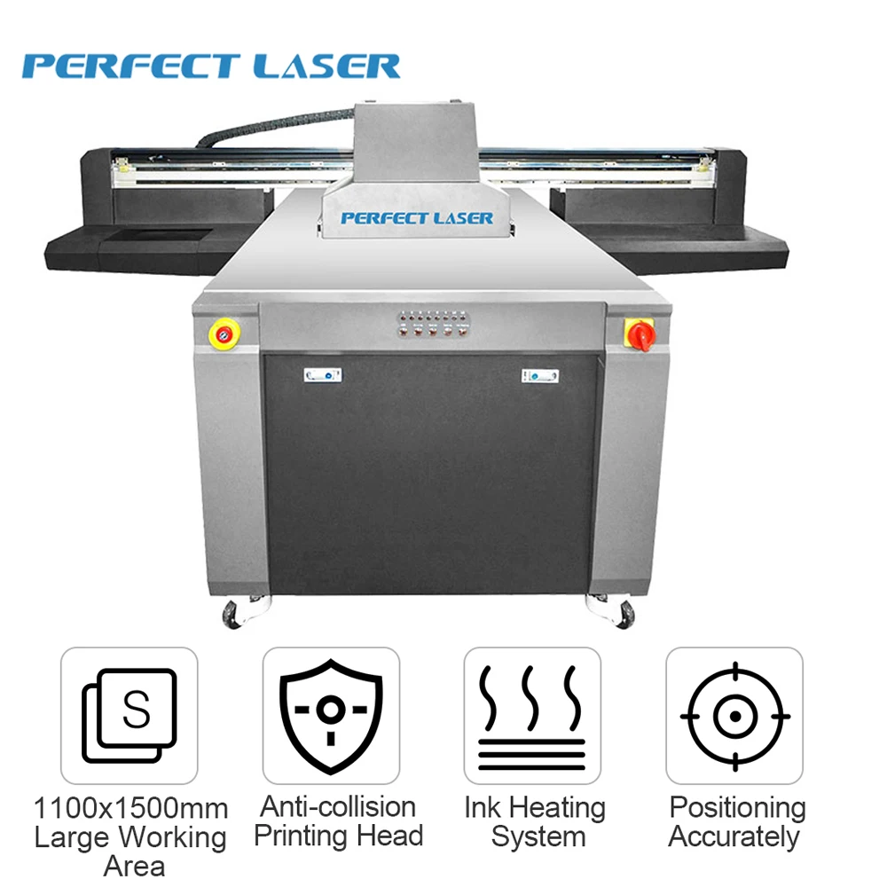 Perfect Laser Flatbed Printing Machine Sublimation Printer Inkjet Mobile Phone Case Colorful UV Lamp Flatbed Printer