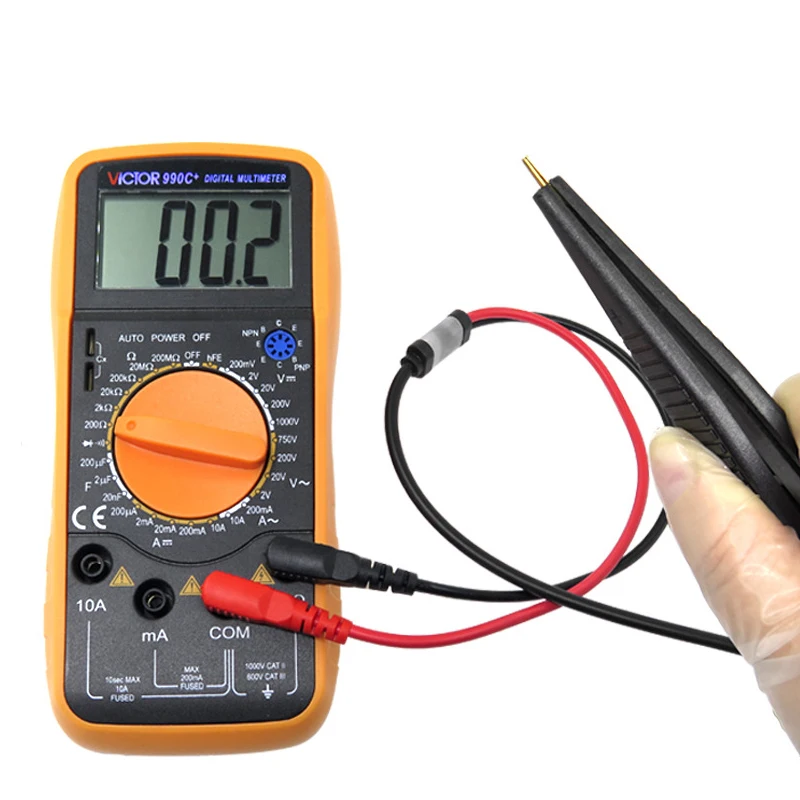 Clip Test Pen SMD Multimeter Probe Tweezers Patch For Capacitance Inductance Resistor chip components Multi-Use Electric Tool