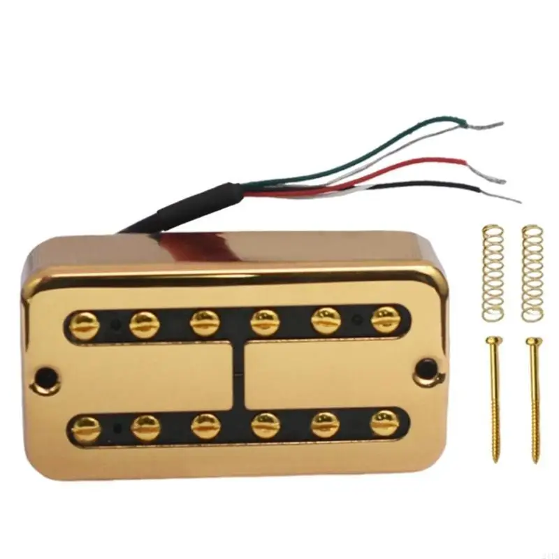 Multifuntional Electric Guitar Neck Humbucker Guitar Sound Hole Pickup Guitar Accessories Instrument Part Metal Texture 
