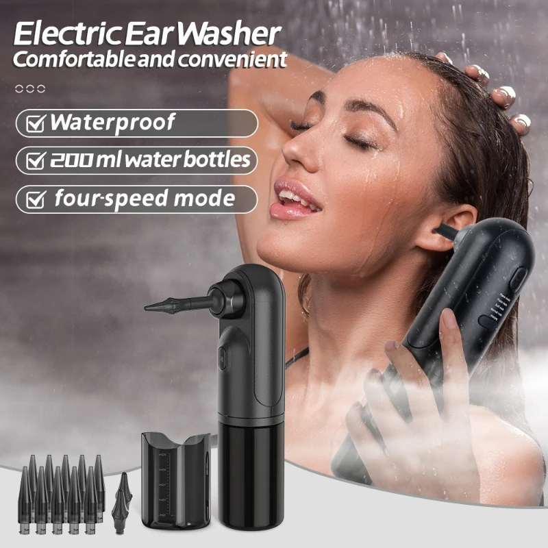 Multi functional electric ear wash for home use, convenient ear wash, ear wax cleaner, ear cleaning kit, portable ear wash