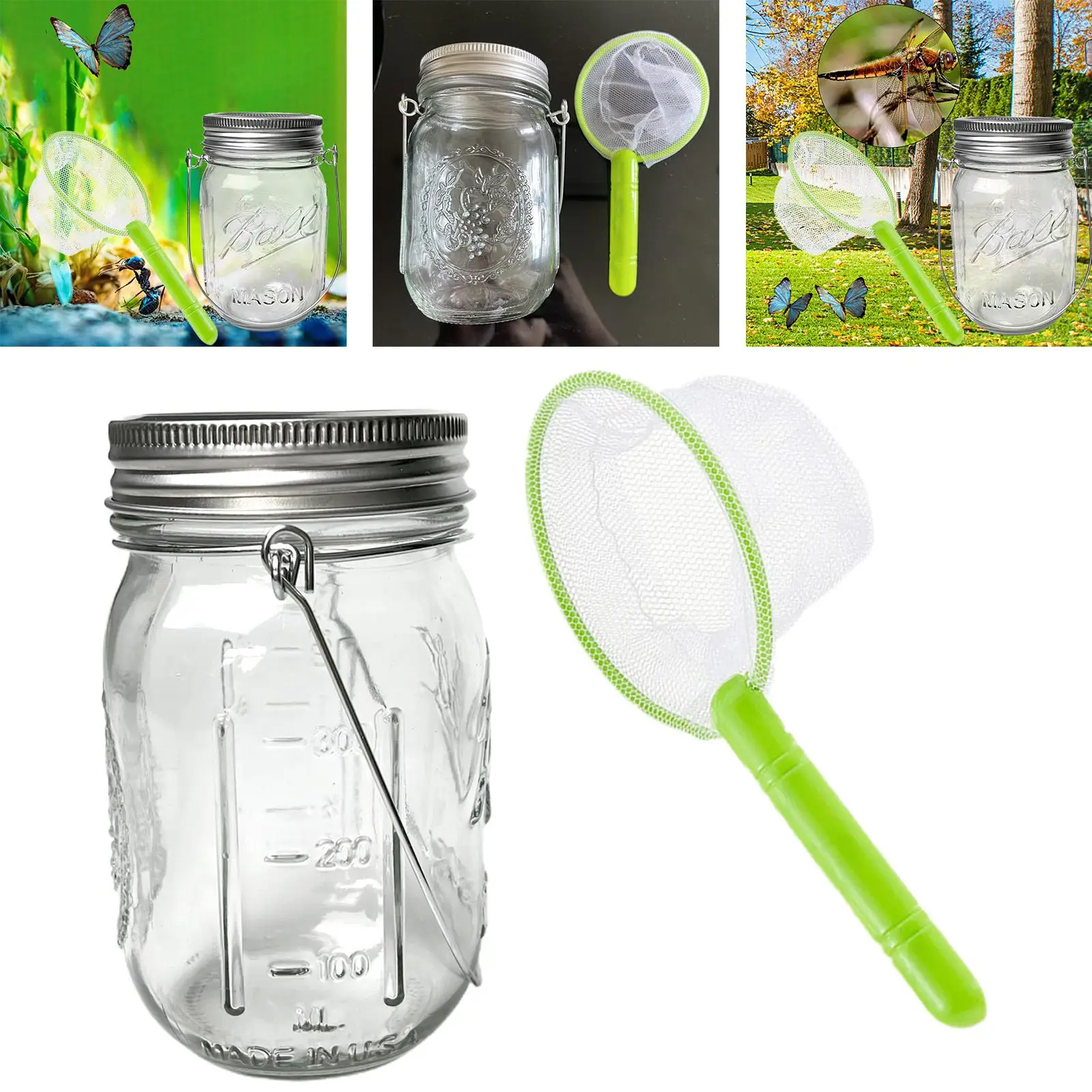 explorer Kit, Collecting Jar Butterfly Catcher Kit for Kids 3+ Boys Girls