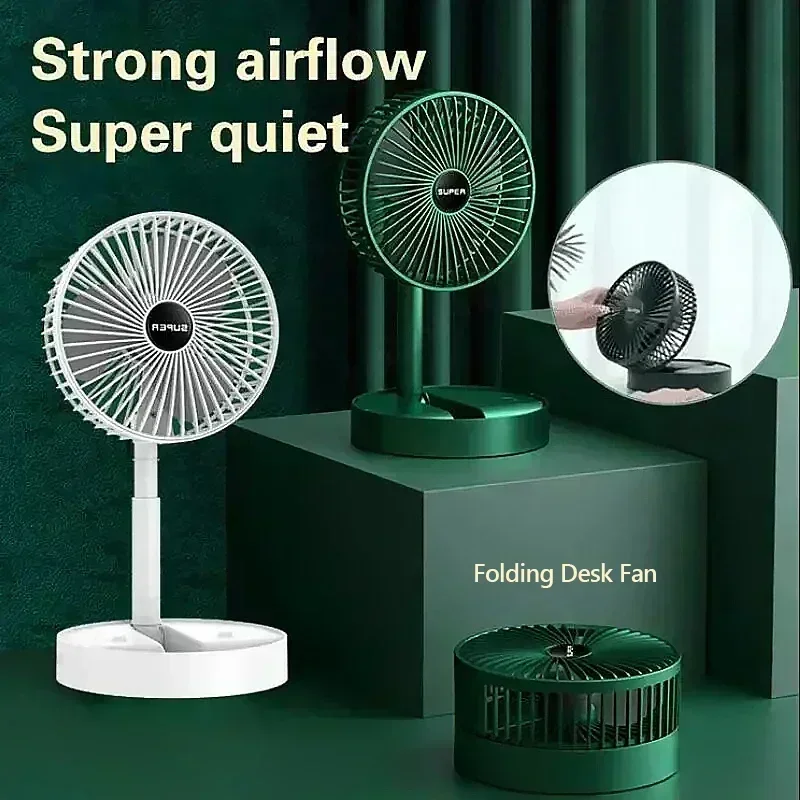 USB พับพัดลมไฟฟ้าเย็นแบบพกพาในร่มกลางแจ้ง Ventilador Mini Home Cooling พัดลมตั้งโต๊ะ Camping Desktop Air Cooler พัดลม